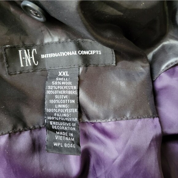 Mens Wool Blend  Utility Jacket - XXL - Picture 4 of 5